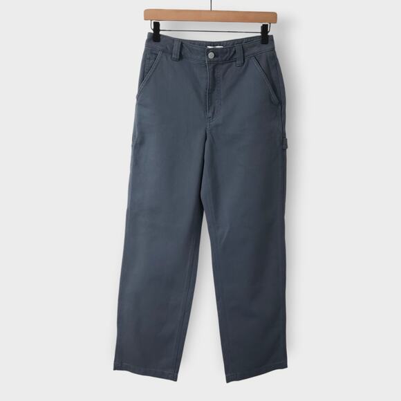 Aritzia TNA Greenwich Pant Utility Carpenter Jean Grey Sz 2 Relaxed Baggy Casual - Picture 1 of 13
